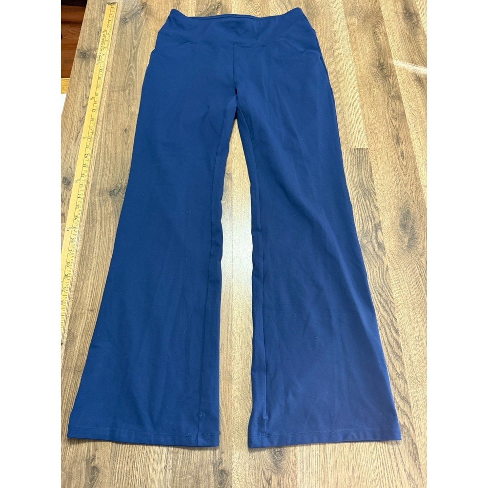 Iuga Pants Women's Large Blue Yoga Pull On Wide Leg Athletic wear
